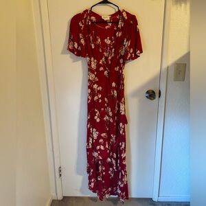 Cotton Candy LA floral wrap dress